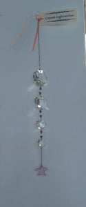 Window Crystal With Purple Starfish