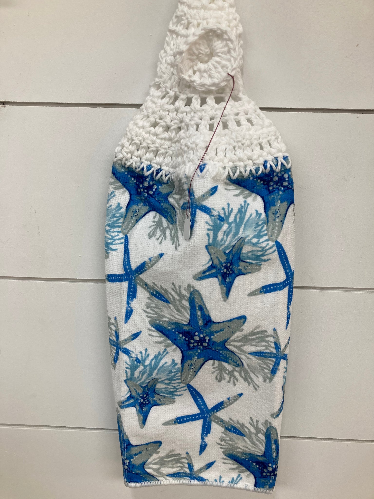 Blue Starfish Tea Towel