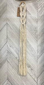 Long Cream Macrame