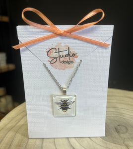 Bee Resin Necklace