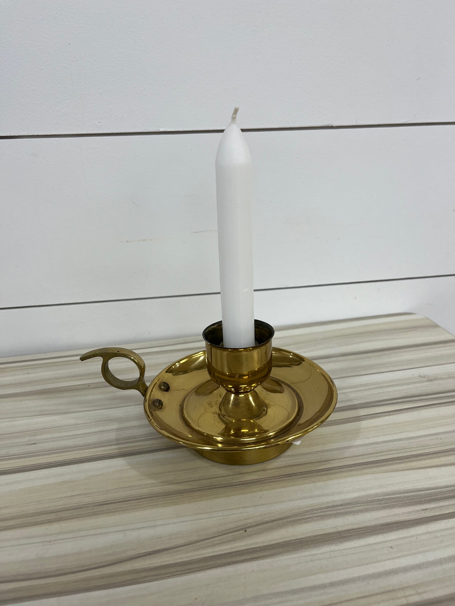 Vintage Brass Candle Holder