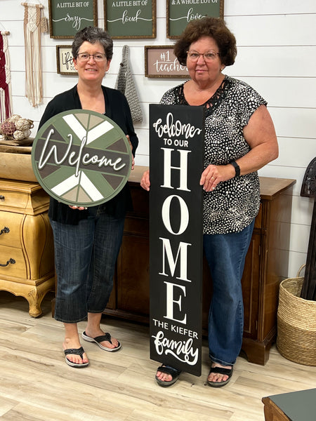 4ft Porch Leaner/Welcome Sign Instore Workshop Project