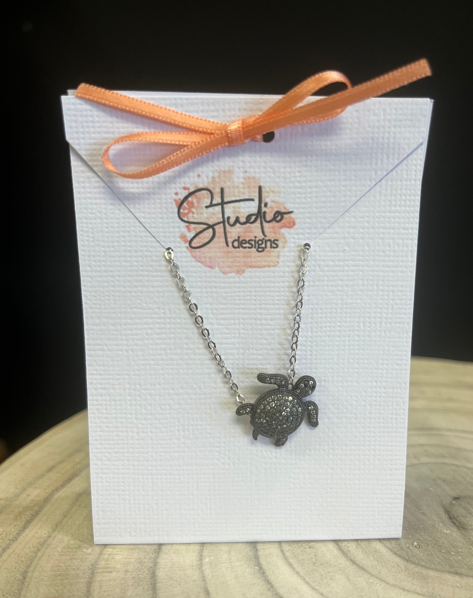Black Turtle  Necklace