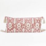 Pink Pillow With Tassels