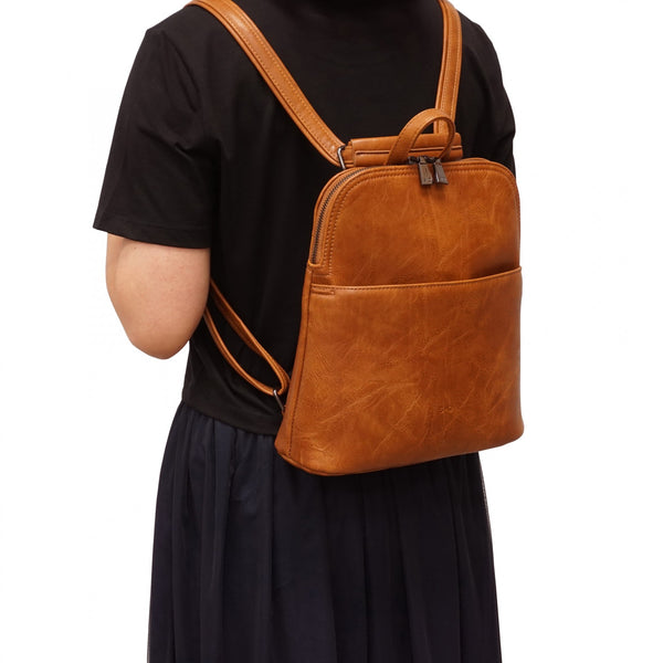 Maggie Convertible Backpack - Camel