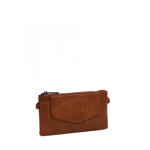 Priscilla Clutch/Crossbody - Camel Cognac