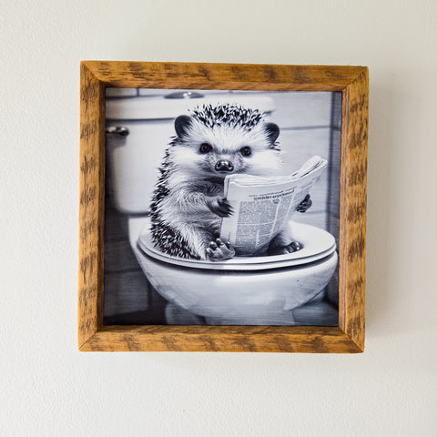 9x9 Hedgehog potty sign.