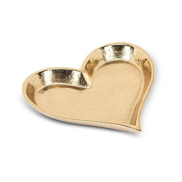 Rimmed Heart Tray -Gold
