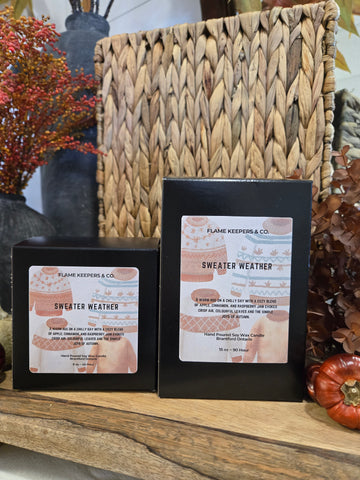 Sweater Weather Soy Jar Candle - 2 Sizes