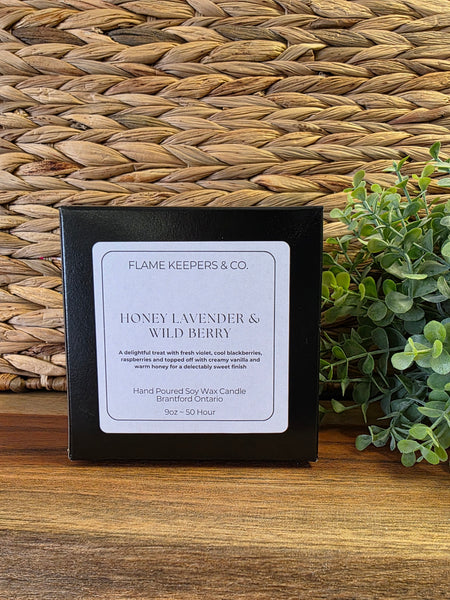 Honey Lavender & Wild Berry Soy Wax Candle