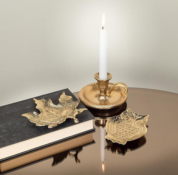 Maple Leaf Flat Tray -Gold