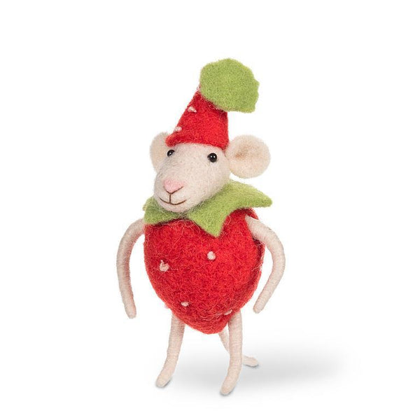Strawberry Felt Mouse