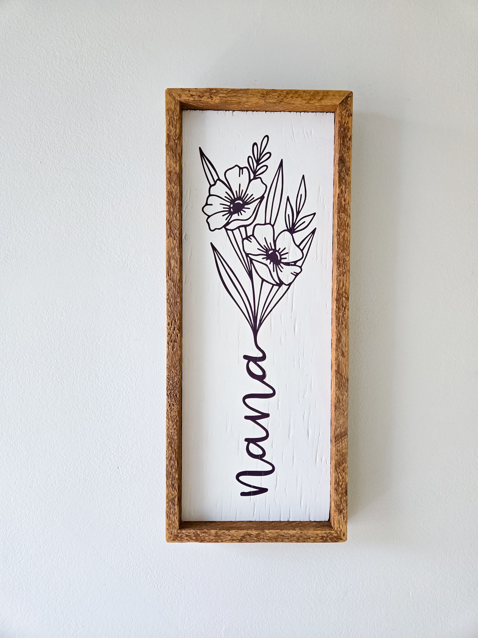 7x17 - Nana flower sign.