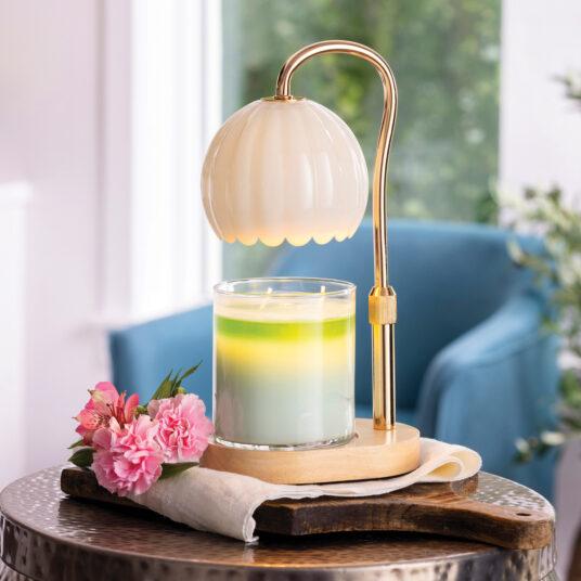 Milk Glass Candle Lamp Warmer