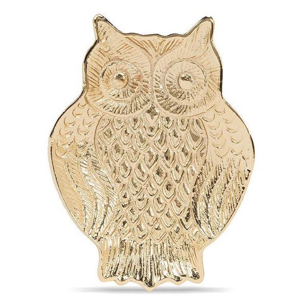 Wise Owl Flat Tray -Gold