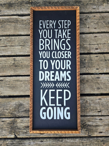 13 x 33 Keep going sign