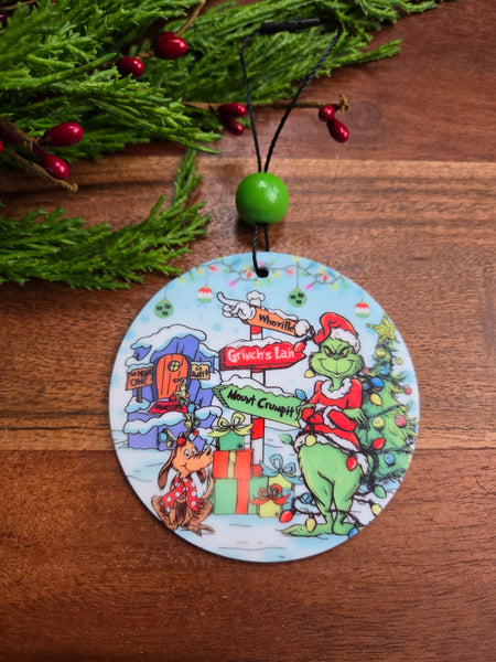 Green Character Ornament -Assorted