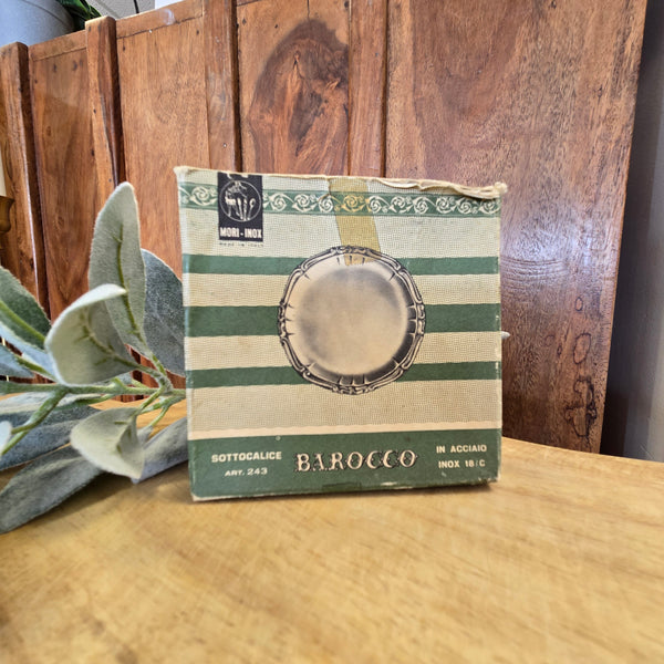 Vintage silver coaster set of 6