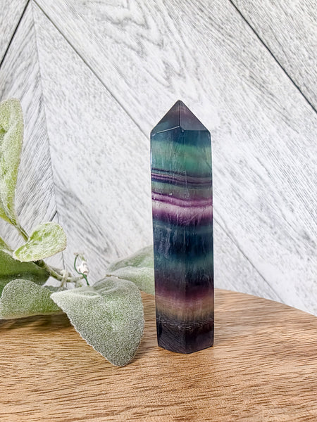 Rainbow Fluorite Point