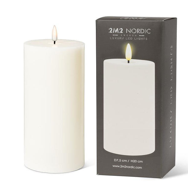 LED Pillar Candle - 4x8"H