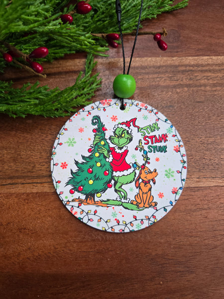 Green Character Ornament -Assorted