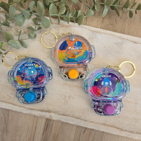 Space Keychain Water Game