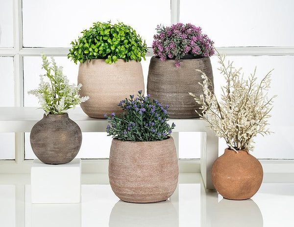 Coarse Texture Planter -Bronze
