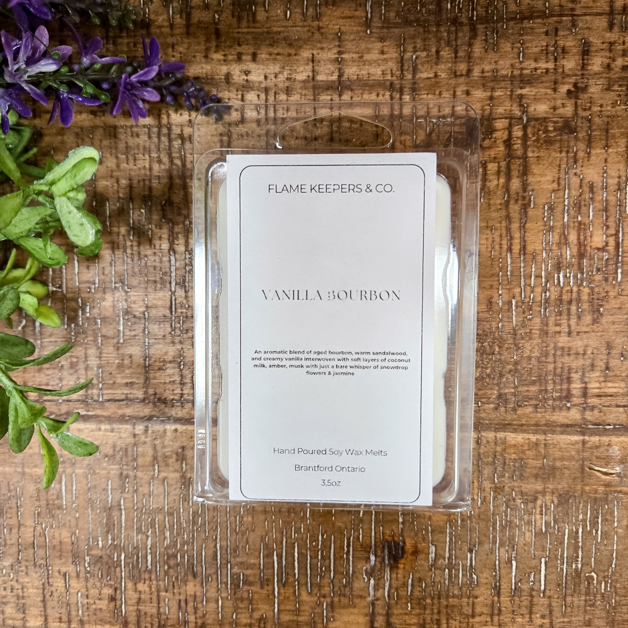 Vanilla Bourbon 3oz Soy Wax Melts
