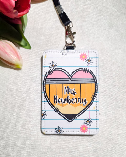Teacher Badge Lanyard -CUSTOM