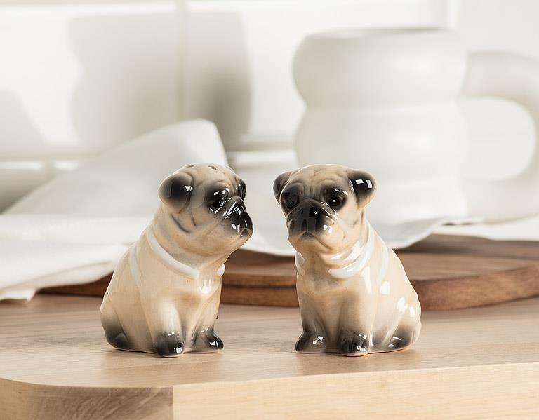 Pug Salt and Pepper shakers