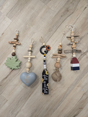 Large  Drift Wood Hangers-Assorted Colours and Patterns