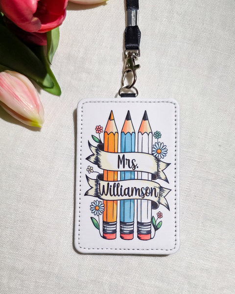 Teacher Badge Lanyard -CUSTOM