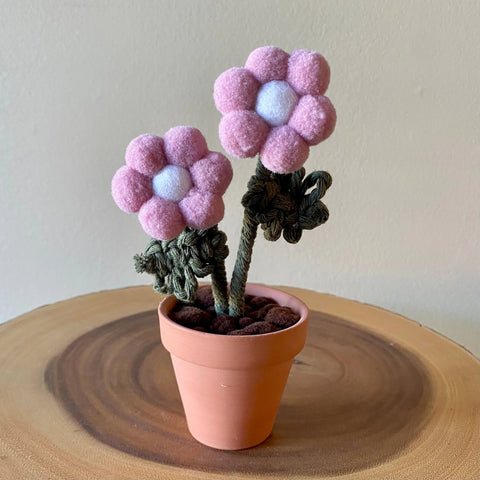 Felted Double Flower - Assorted