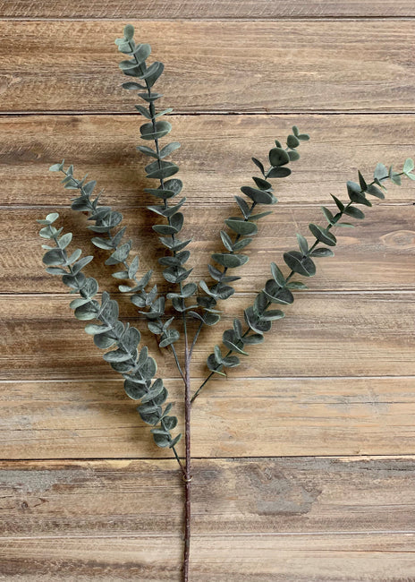 28" BLUE GREEN EUCALYPTUS SPRAY WITH 5 BRANCHES