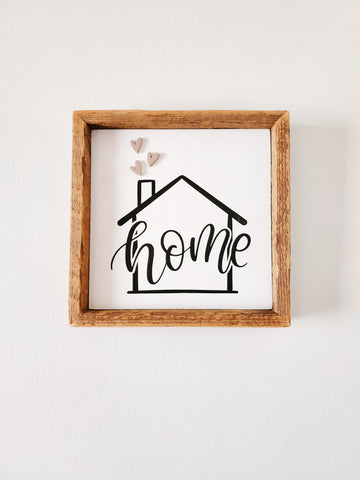9x9 3D home house sign