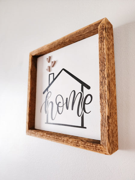 9x9 3D home house sign