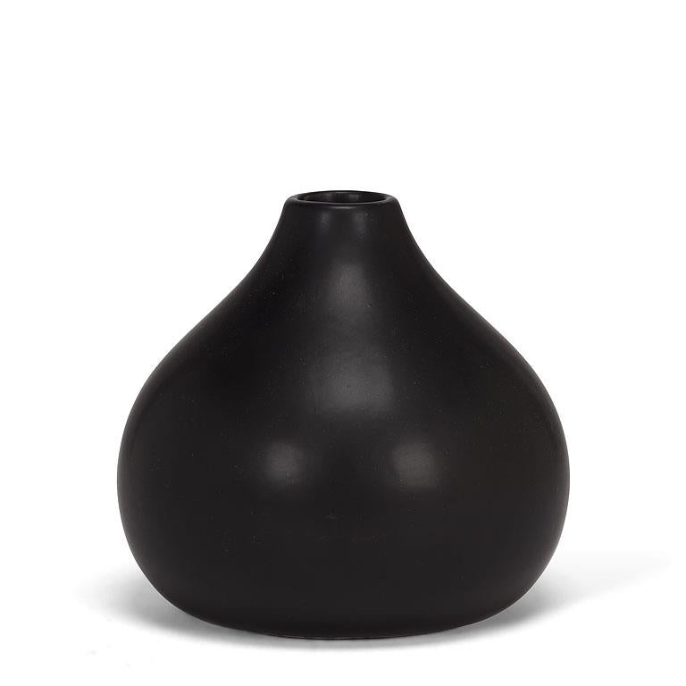 Medium Black Matte Vase