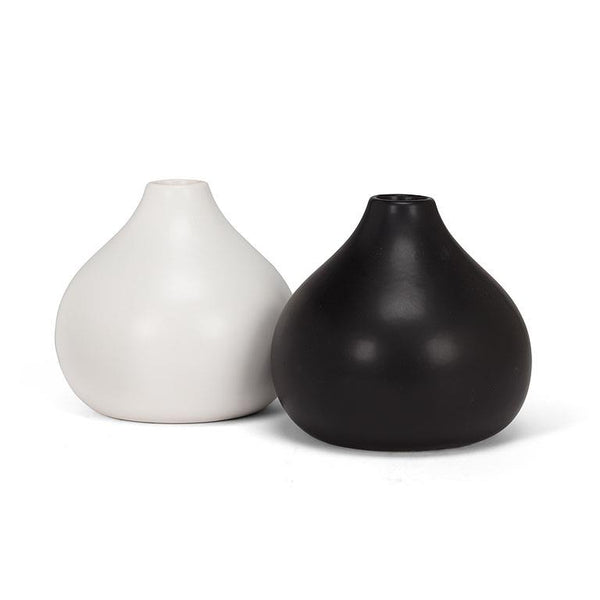 Medium Black Matte Vase