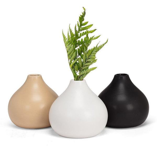 Medium Black Matte Vase