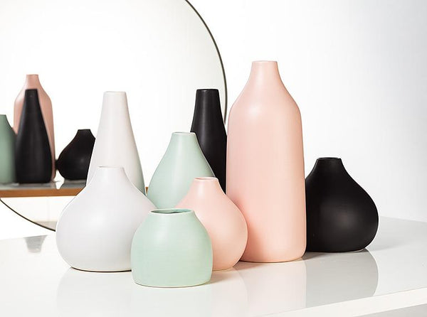 Medium Black Matte Vase