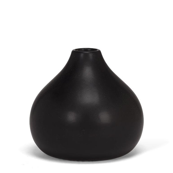 Medium Black Matte Vase