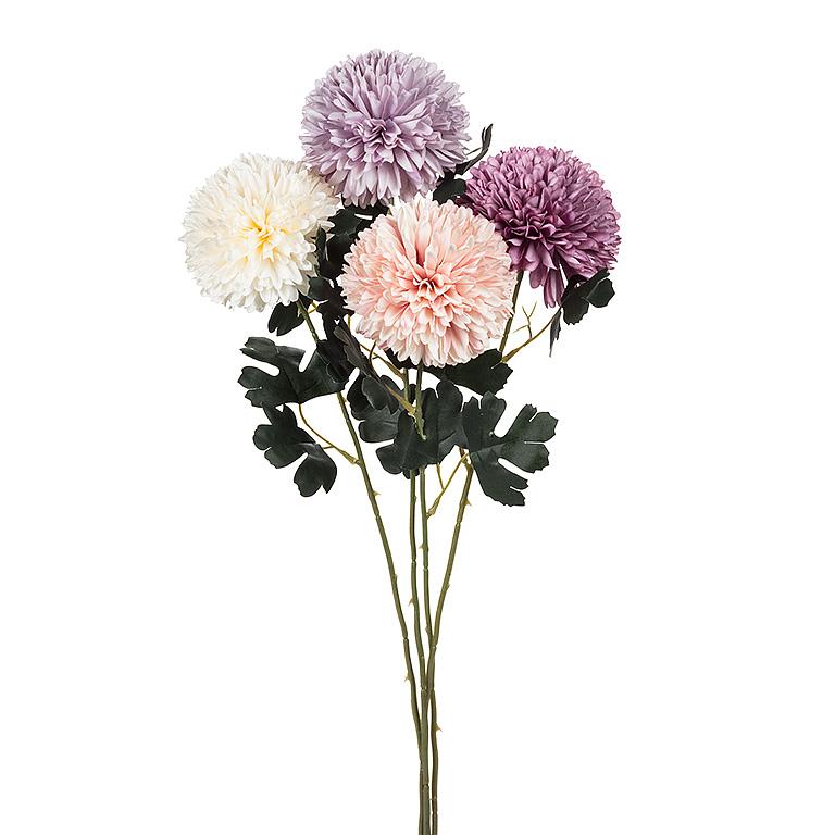 Ball Flower Stem - 4 Assorted Colours