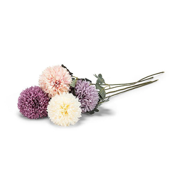 Ball Flower Stem - 4 Assorted Colours