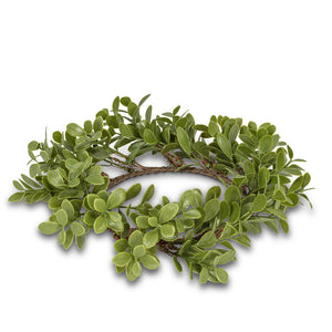 Boxwood Candle Ring 9"