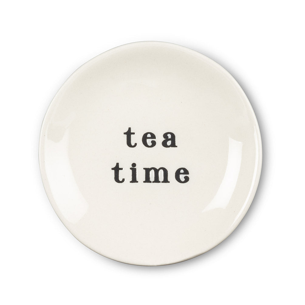 Tea Time Plate - Tea Bag Holder