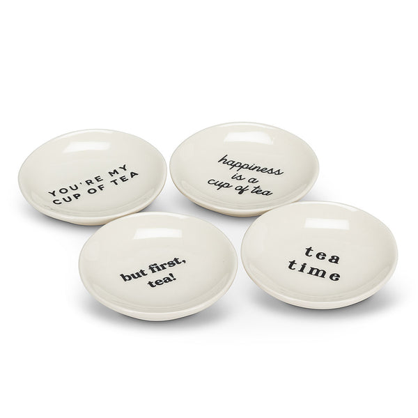 But First Tea, Plate - Tea Bag Holder
