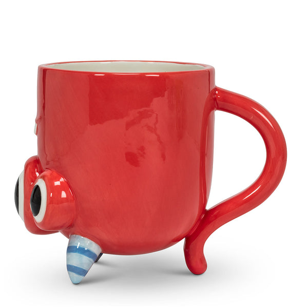 Upside Down Monster Mug - Red