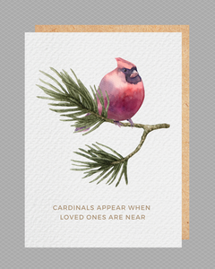 "Cardinals Appear" Sympathy Card, Includes Kraft Envelope