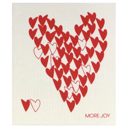 Single Heart Swedish Dish Cloth