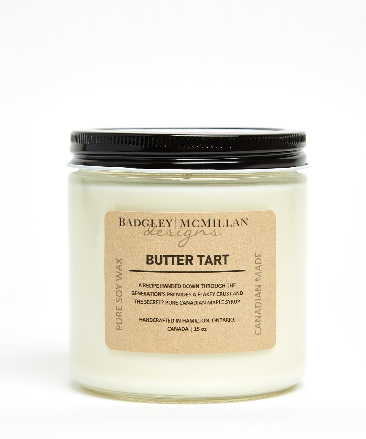 Butter Tart Soy Jar Candle - 2 Sizes